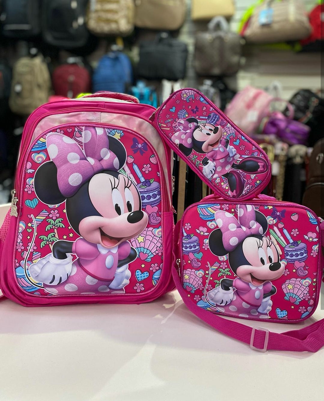 Kit Costa 3 Peças Minnie