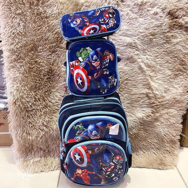 Kit Escolar Capitão America
