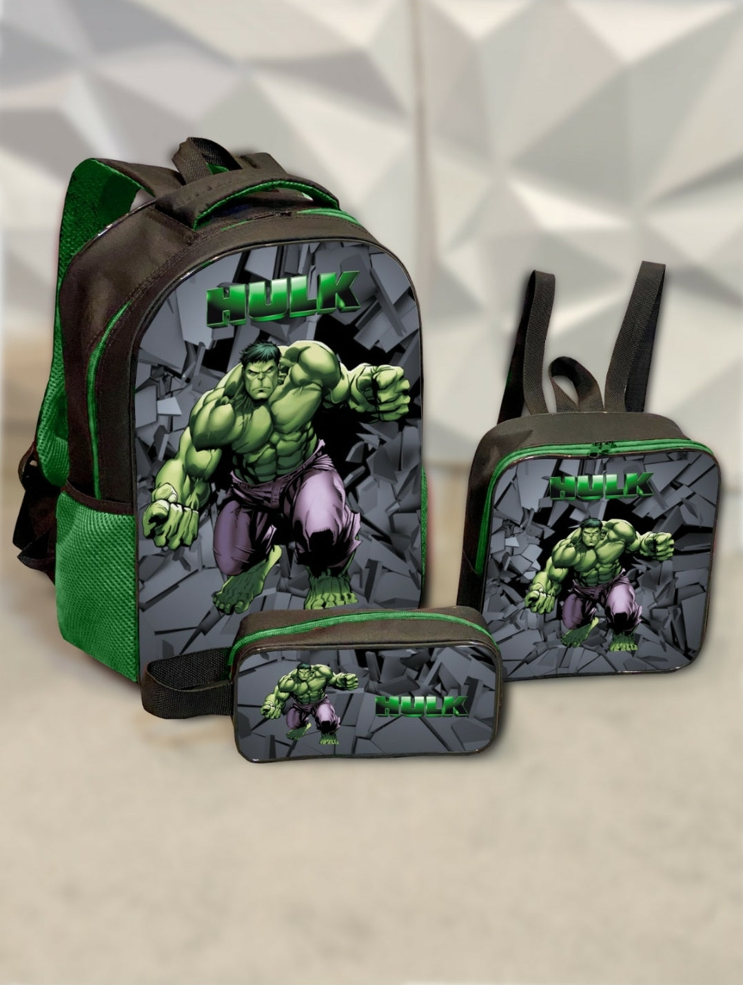 Kit Costa 3 Peças Hulk