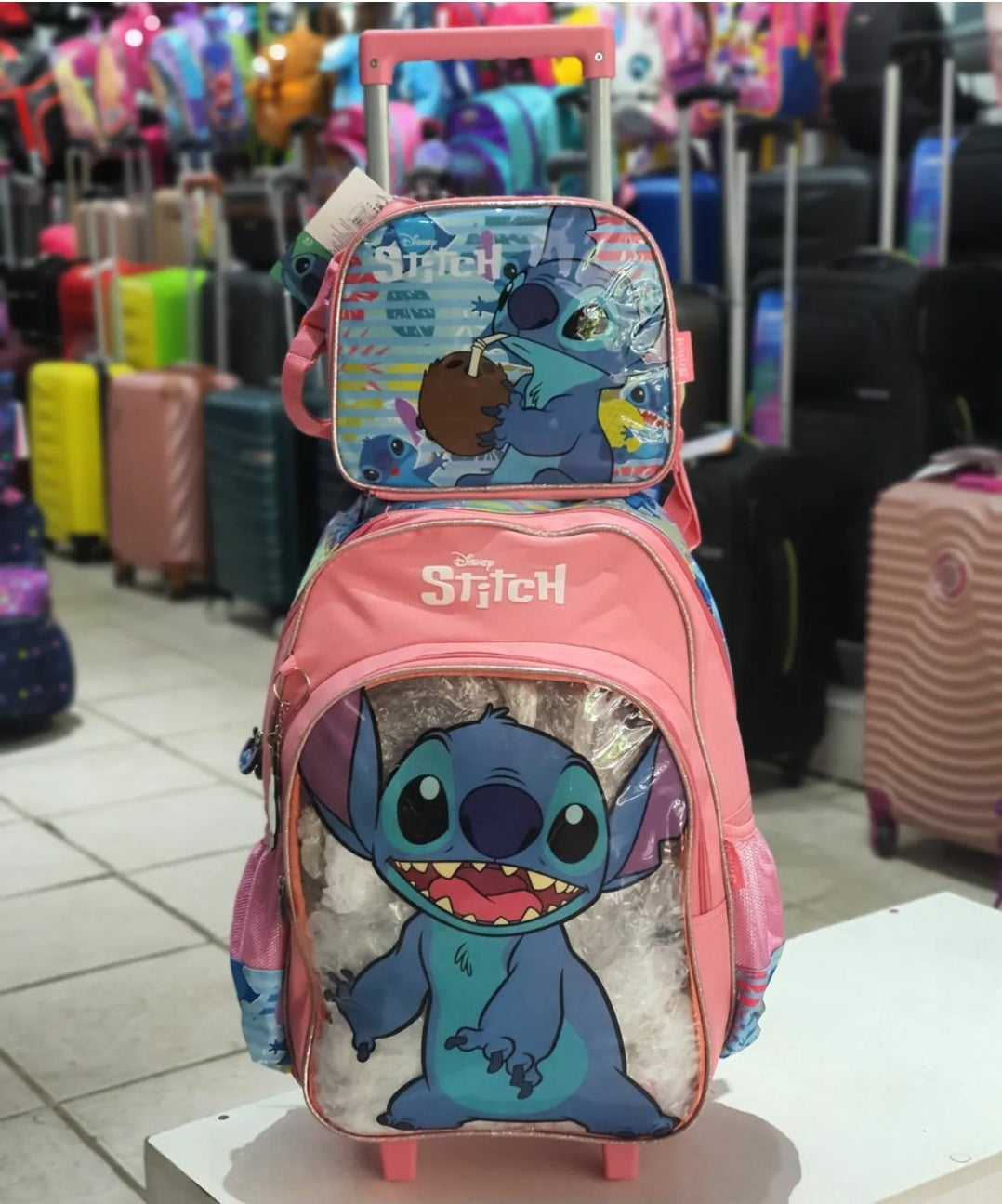 Kit Carrinho 2 Peças Stitch