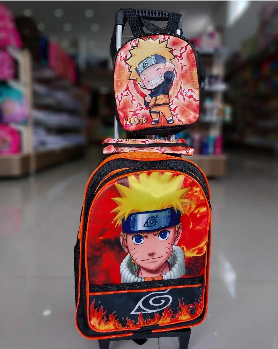 Kit Carrinho 2 Peças Naruto