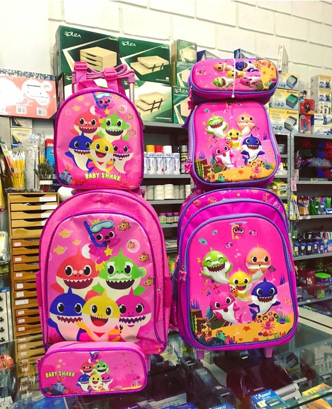 Kit Escolar Baby Shark