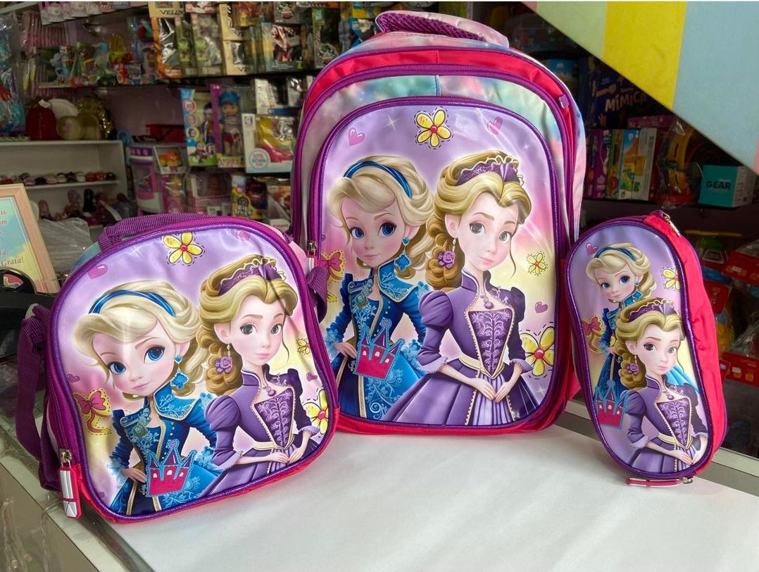 Kit Costa 3 Peças Princesas