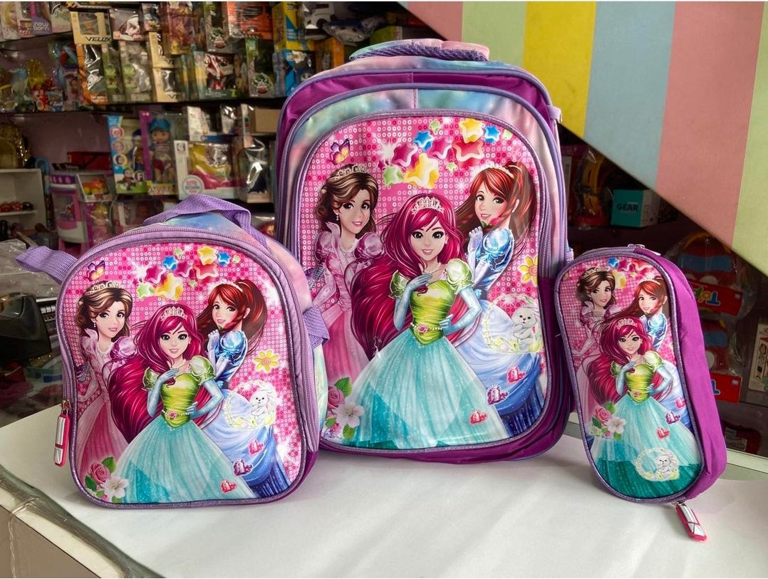 Kit Costa 3 Peças Princesas