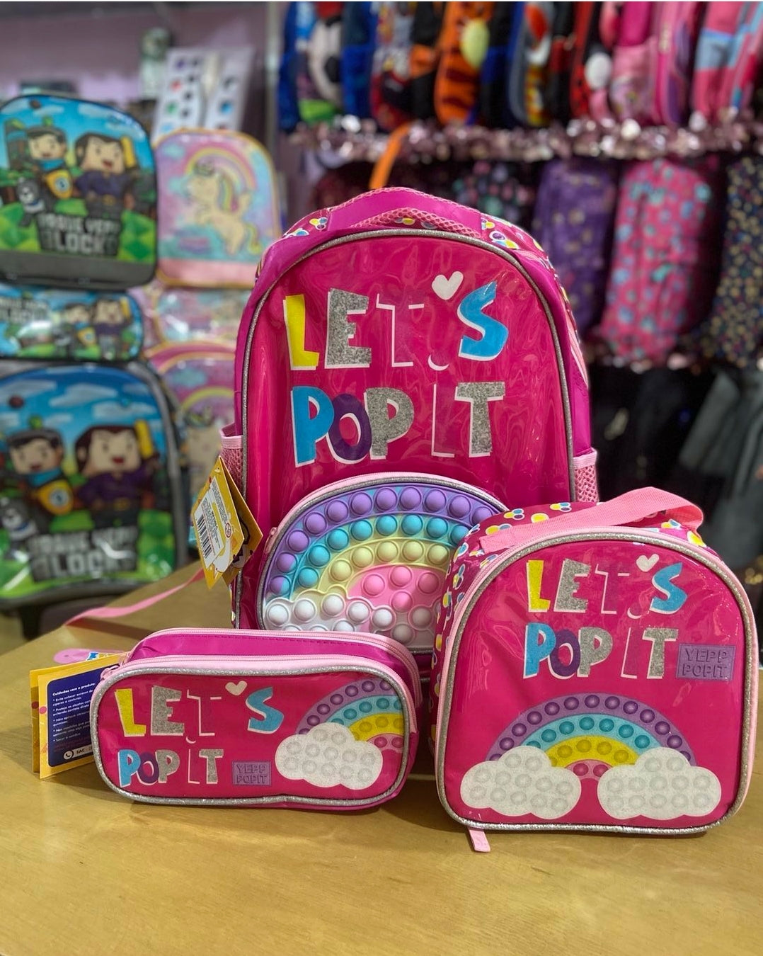 Kit Costa 3 Peças Let's Pop it