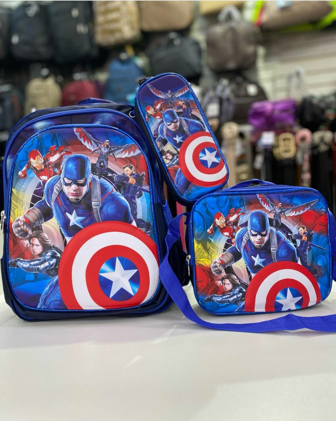 Kit Costa 3 Peças Capitão América