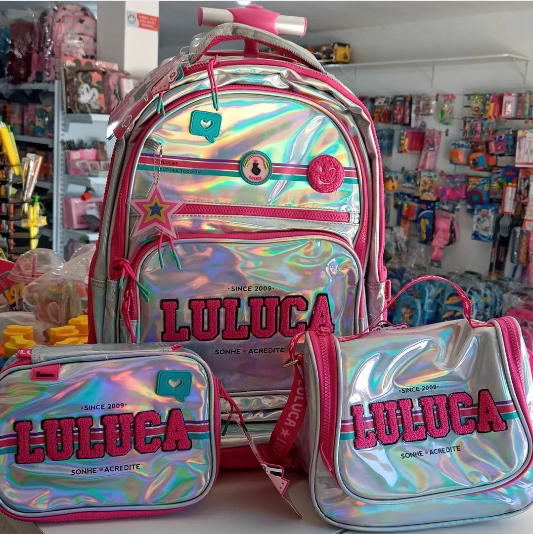 Kit Escolar Luluca Holográfica