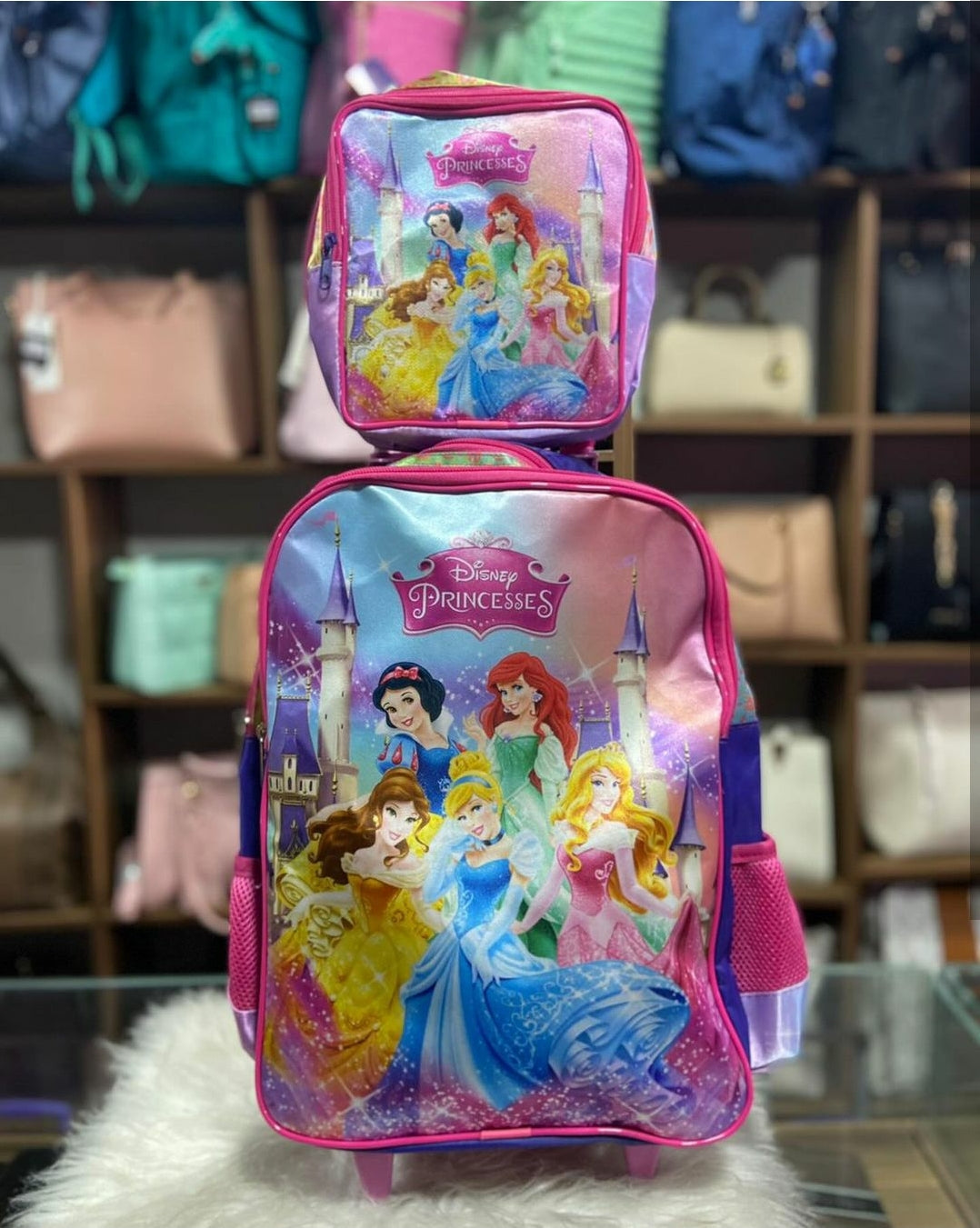 Kit Carrinho 2 Peças Princesas