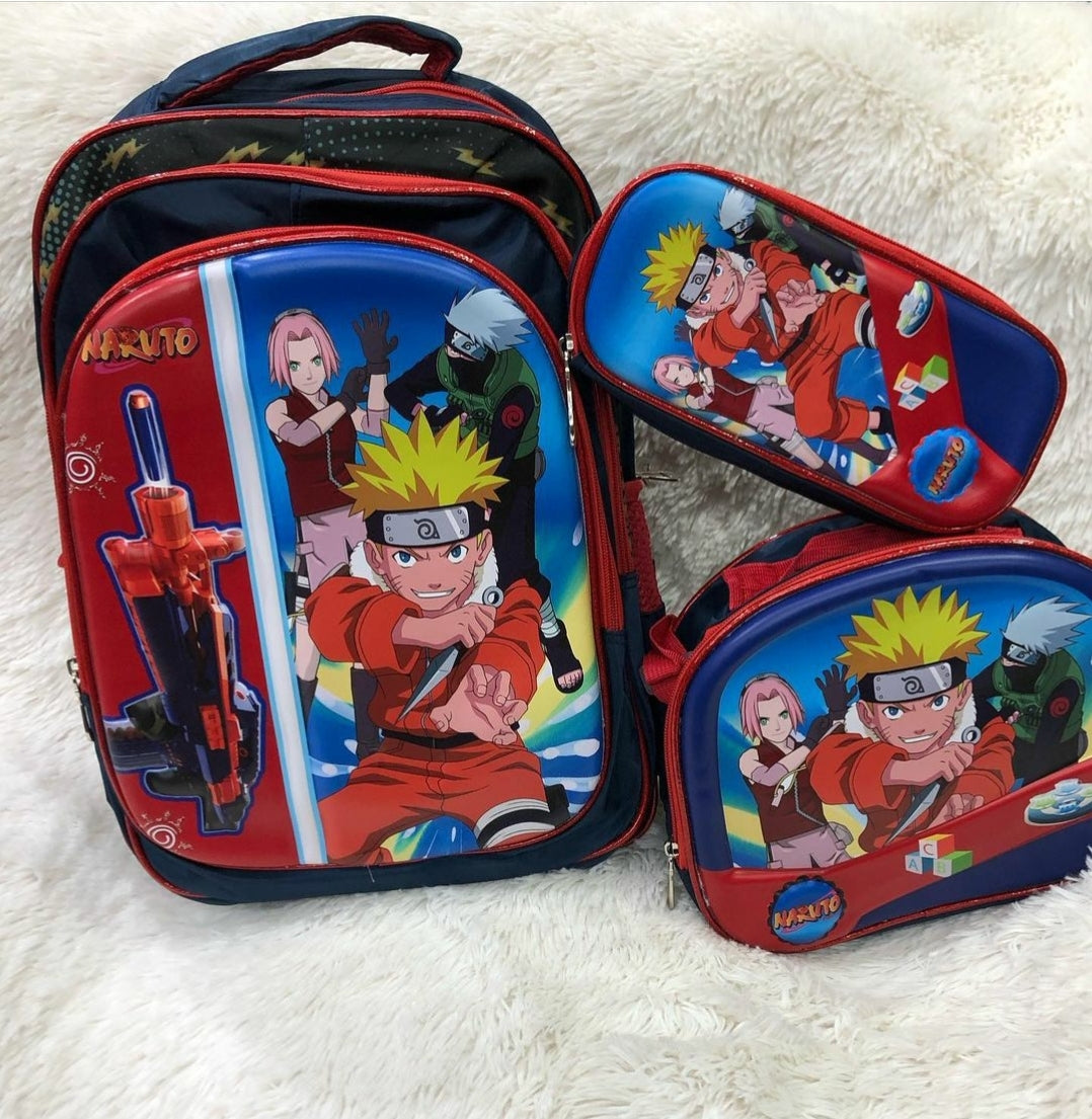 Kit Costa 3 Peças Naruto