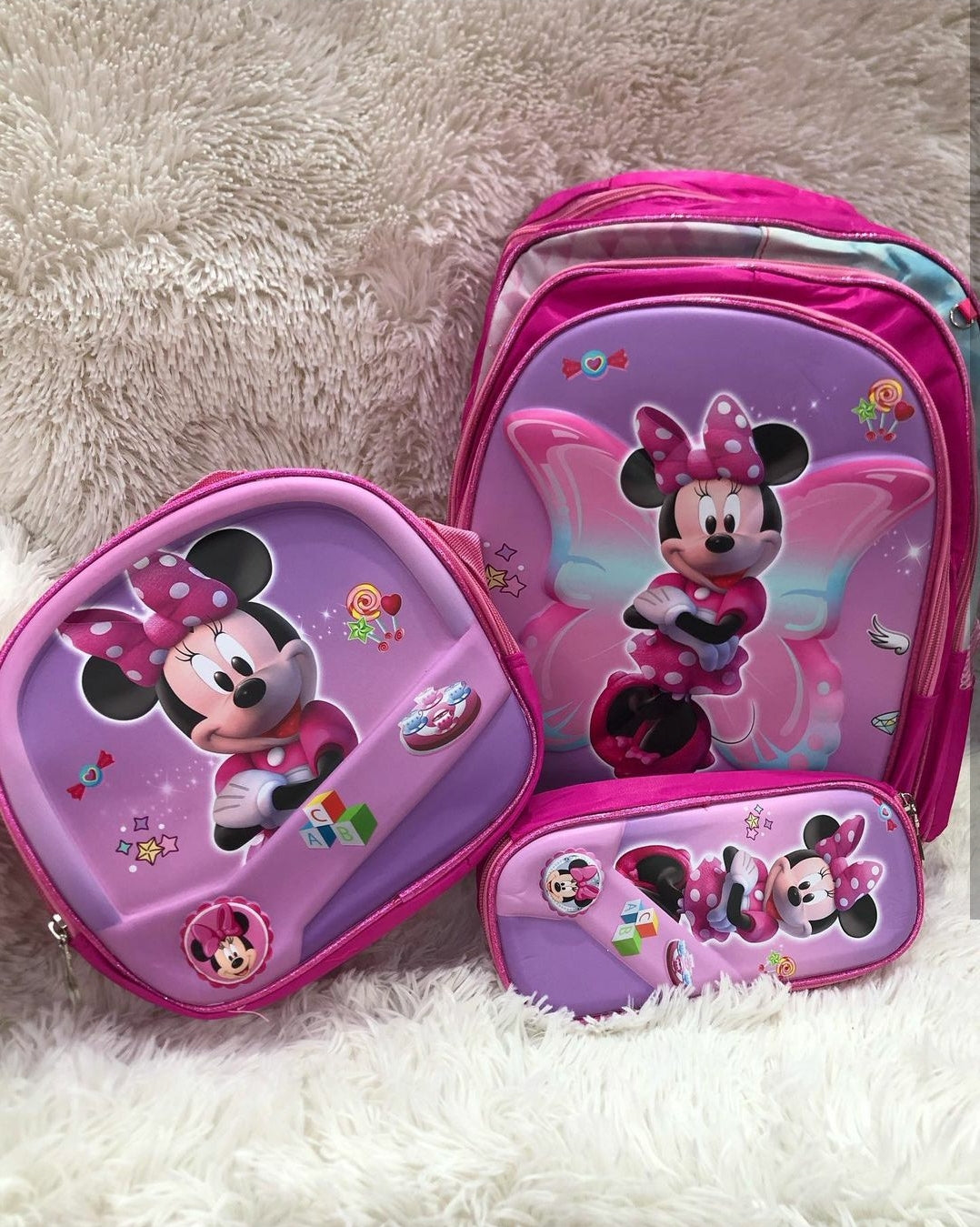 Kit Costa 3 Peças Minnie