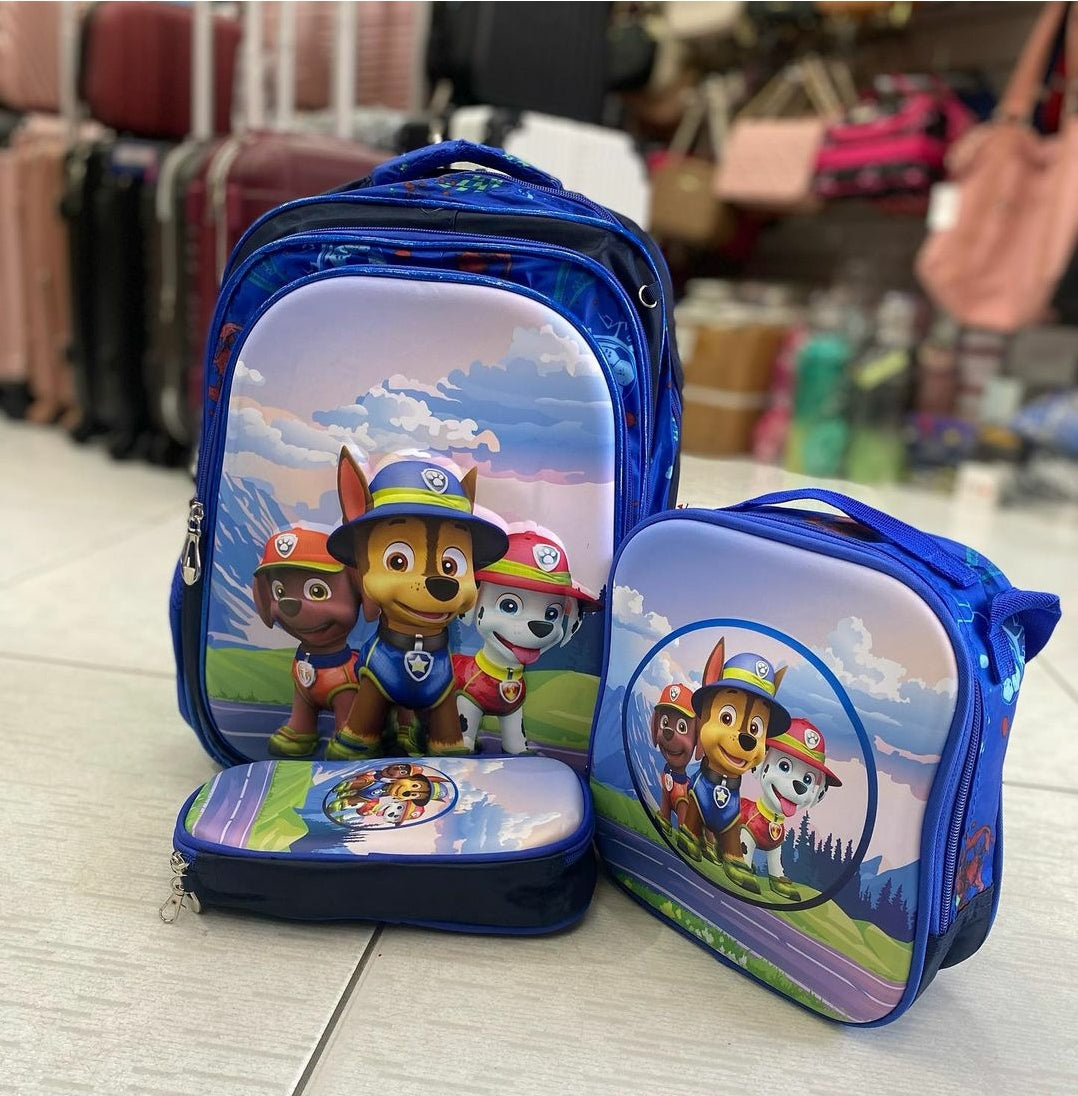 Kit Costa 3 Peças Patrulha Canina