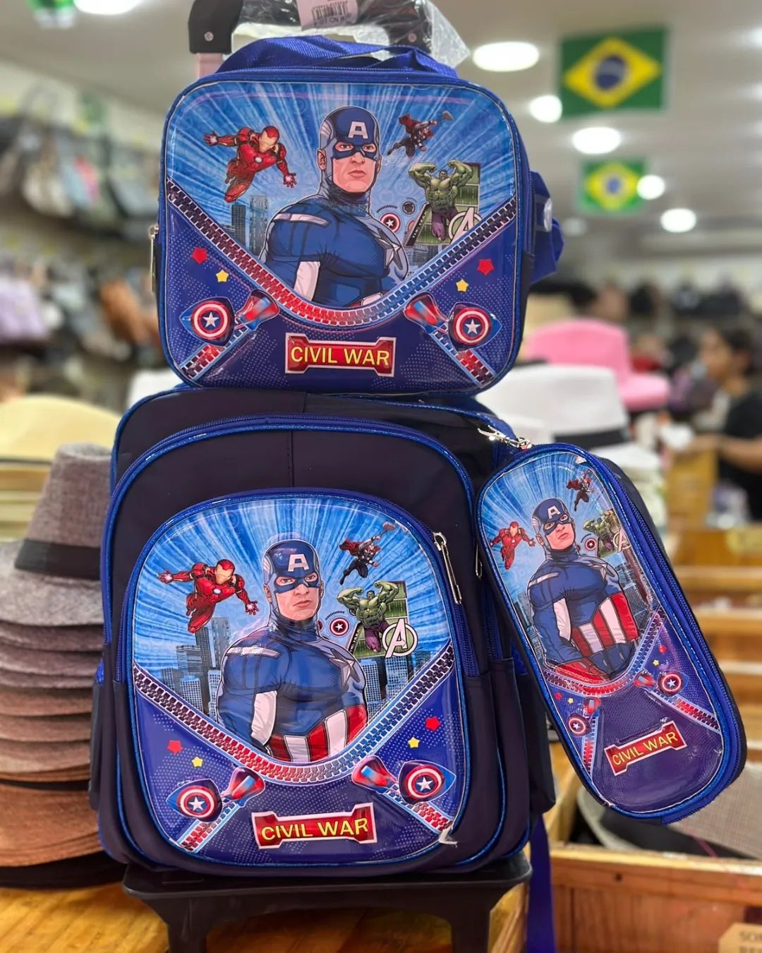 Kit Escolar Capitão América
